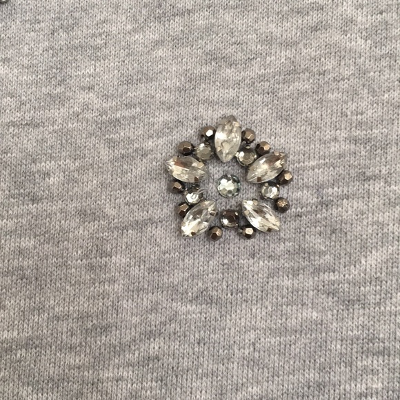 Michael Kors Gray Jewel Sweatshirt SZ S - Picture 4 of 6